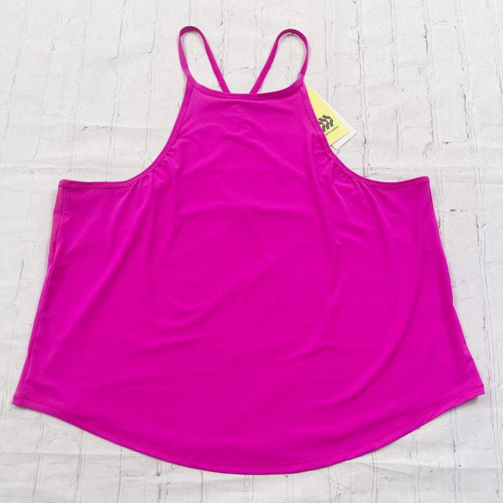 All in motion NWT sprint free tank womens active top size XL pink
